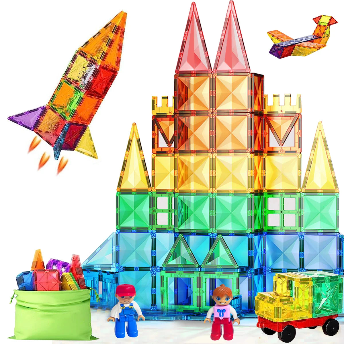 Magnetic Construction Building Toy DIY Magnetic Blocks for Kids