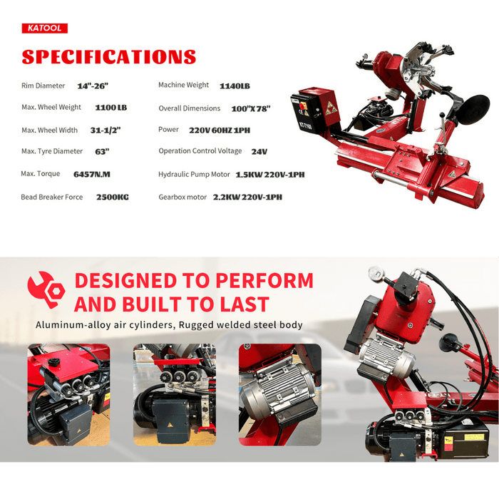 Katool KT-T160 Heavy Duty Truck Tire Changer Machine