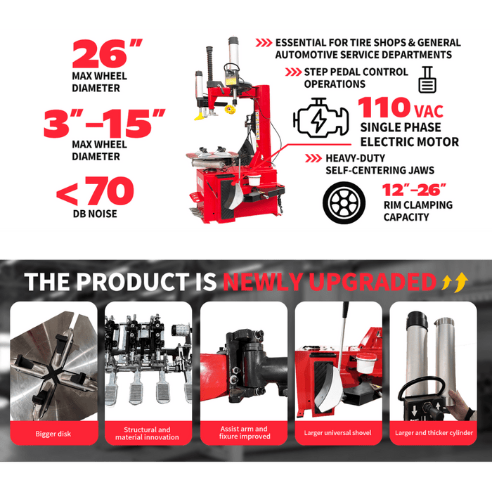 Katool KT-T830 Wheel Clamp Tire Changer Machine