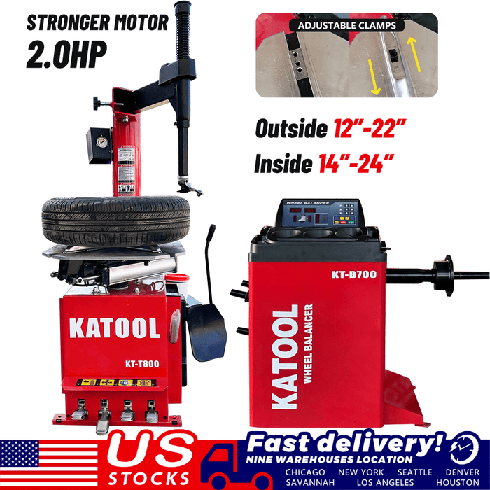 Katool Tire Changer KT-T800 & Wheel Balancer KT-B700 Combo