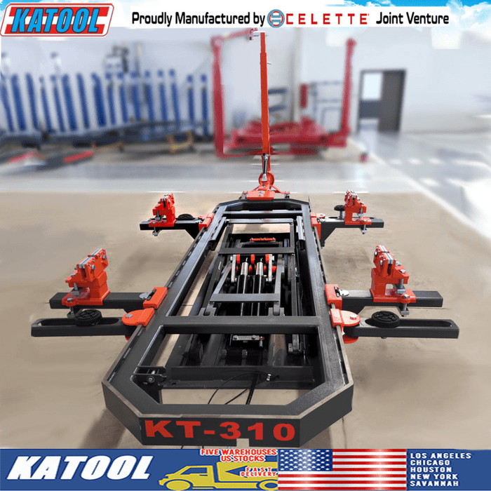 Katool KT-310 Auto Body Frame Machine: 7,000lbs load-bearing capacity
