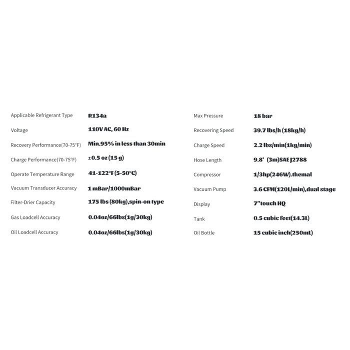 Katool R-134A Fully Automatic Recovery, Recycle & Recharge DUAL AC1800 Machine