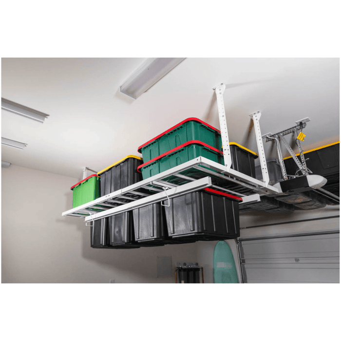 E-Z Storage Heavy Duty 3-IN-1 Overhead Storage System – 4'x8', 1000 lbs Capacity, USA-Made