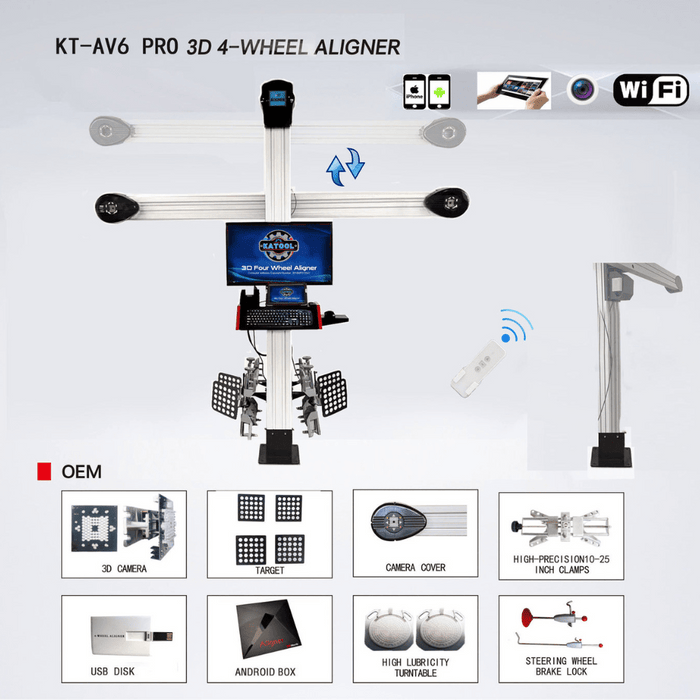 Katool KT-AV6 Wheel Alignment Machine AV6 Pro