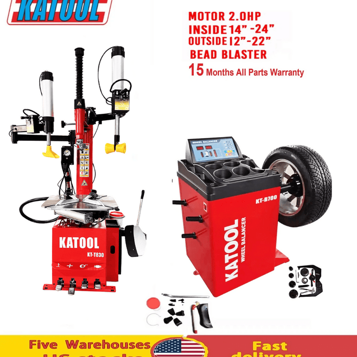 Katool Tire Changer KT-T830 & Wheel Balancer KT-B700 Combo