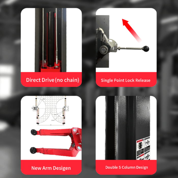 Katool AS110D Asymmetrical Vehicle Lift 11,000 lbs with 1-Year Warranty